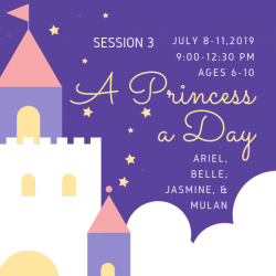 The image for Session 3: A Princess a Day, ages 6-10