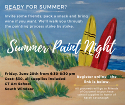 The image for Adult Summer Paint Night - Everyone Welcome - 6:30-8:30 pm